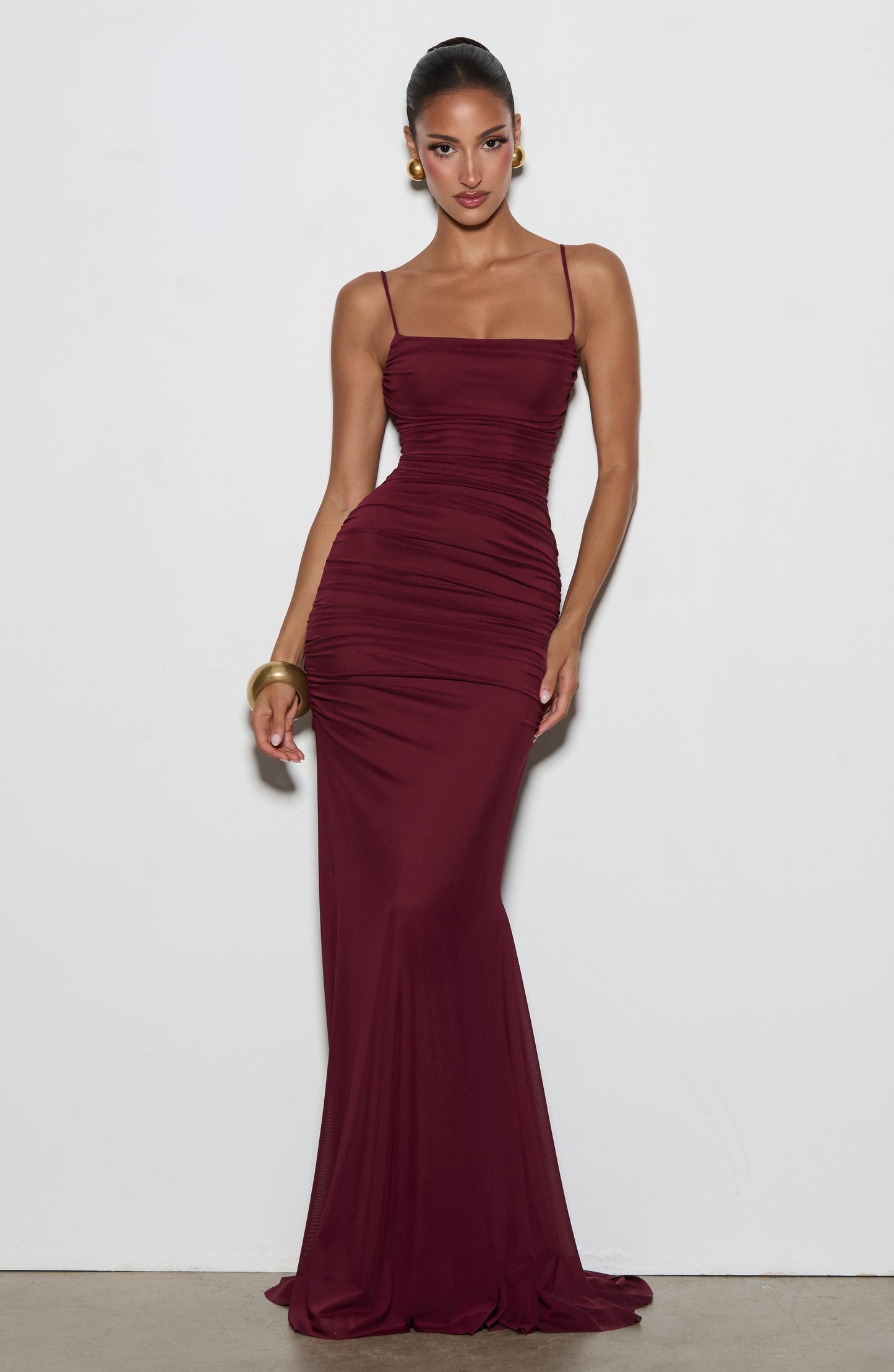 Zaria Gown Cherry Lacquer