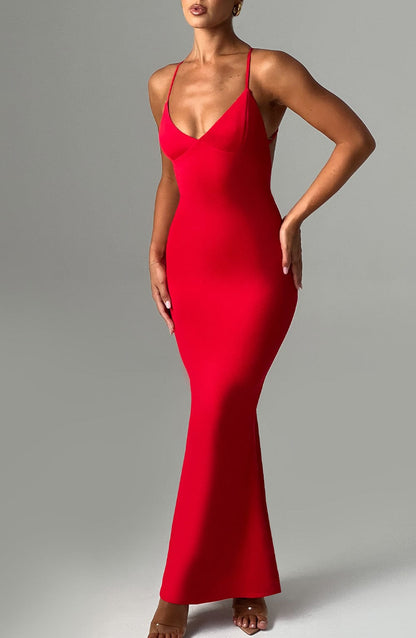 Zelda Maxi Dress Red
